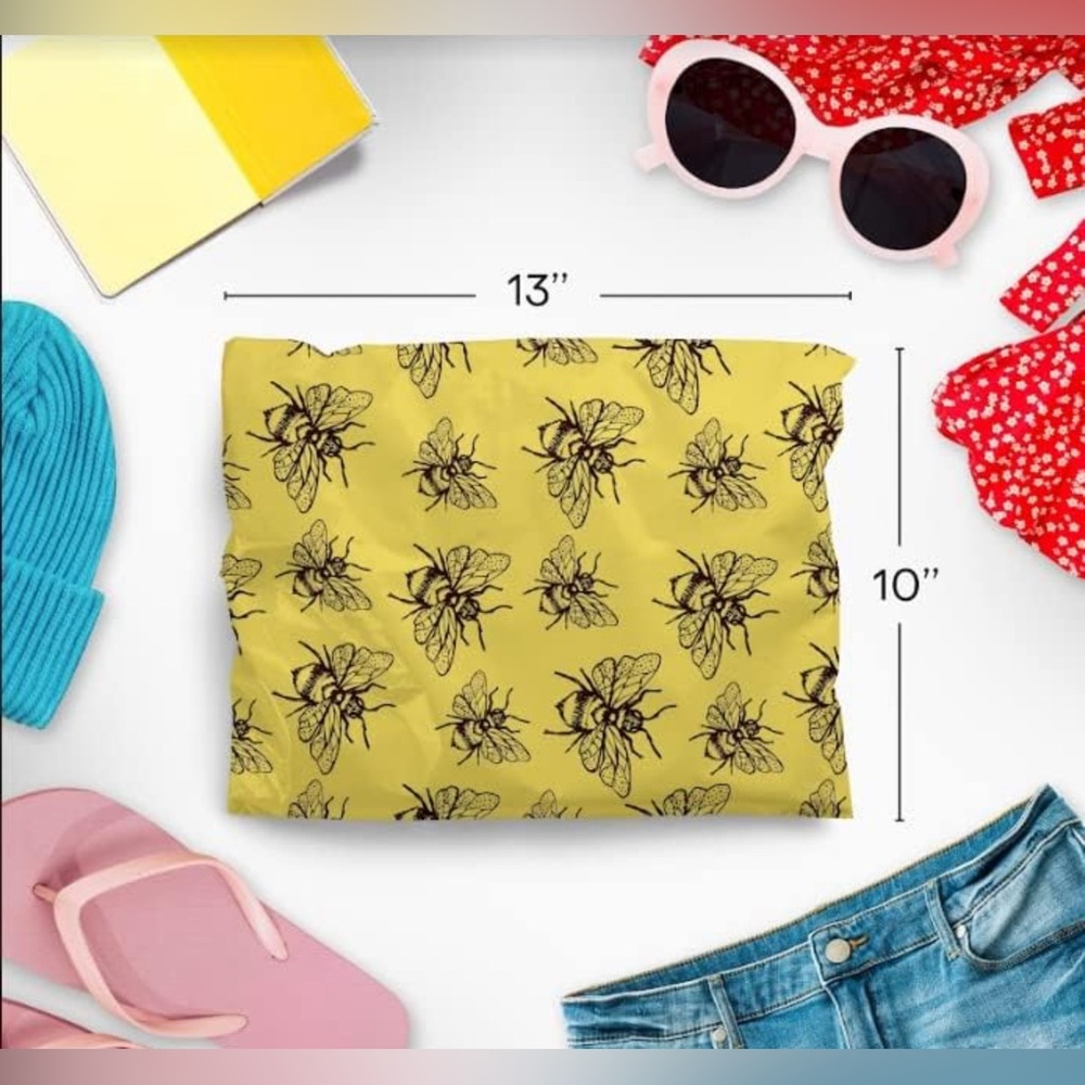 Bumble Bee 20 Pack Poly Mailers 10 x 13 Inch Waterproof Non-padded - Picture 3 of 4